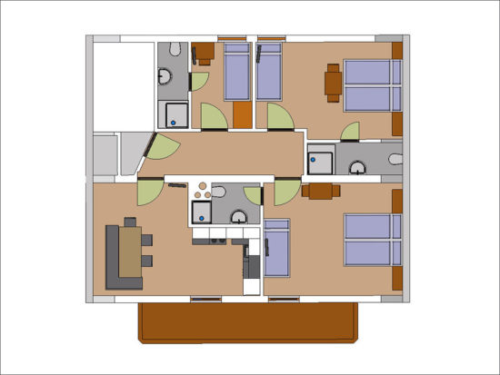 Ferienwohnung Typ 2 - Haus Annemarie, Ferienwohnungen in Radstadt